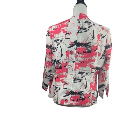 Santorelli Made in Italy Blazer – Size 48  Structured blazer with an abstract pa - Picture 2 of 16
